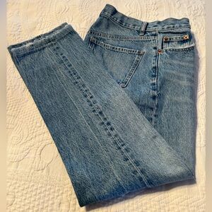 ZARA high rise straight leg jeans
